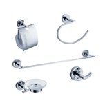 Fresca Alzato 5-Piece Bathroom Accessory Set - Chrome