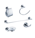 Fresca Alzato 5 Piece Bathroom Accessory Set in Chrome