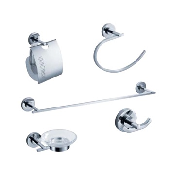 Fresca Alzato 5 Piece Bathroom Accessory Set in Chrome