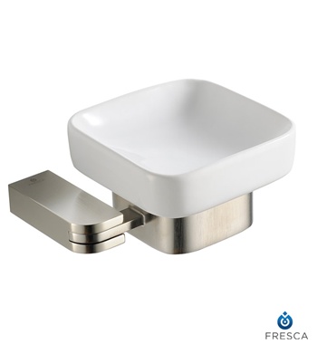 Fresca Solido Soap Dish - Brushed Nickel