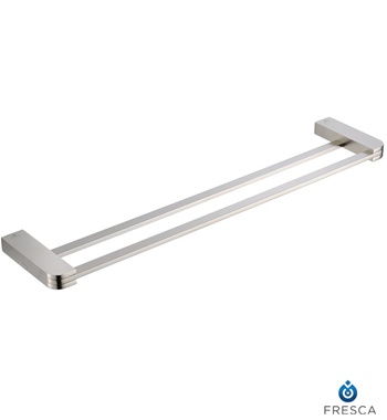 Fresca Solido 19" Double Towel Bar - Brushed Nickel