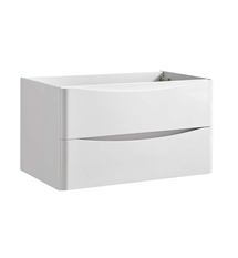 Fresca Tuscany 32" Glossy White Wall Hung Modern Bathroom Cabinet