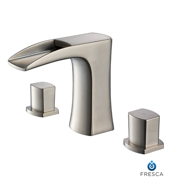 Fresca Fortore Widespread Mount Bathroom Vanity Faucet - Brushed Nickel