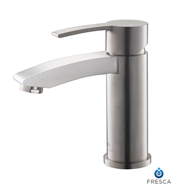 Fresca Livenza Single Hole Mount Bathroom Vanity Faucet - Brushed Nickel