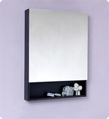 Fresca Small Espresso Bathroom Medicine Cabinet w/ Small Bottom Shelf