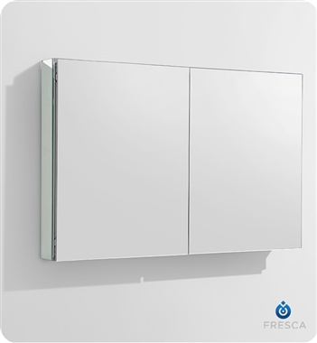 Fresca 40" Wide x 26" Tall Bathroom Medicine Cabinet with Mirrors