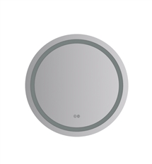 Fresca Santo 24" Round Flat Mirror with LED Lighting