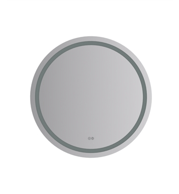 Fresca Santo 30" Round Flat Mirror with LED Lighting