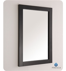 Fresca Hartford 20" Traditional Bathroom Mirror in Black