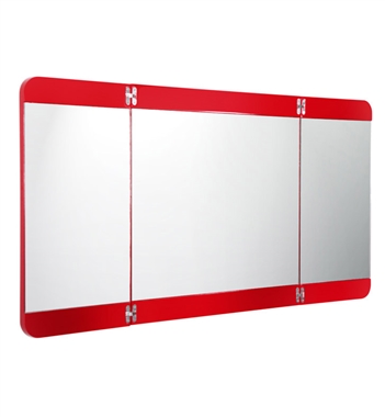 Fresca Energia 48" Red Three Panel Folding Mirror
