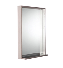 Fresca Allier 22" Mirror with Shelf in Gray Oak