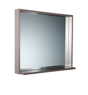 Fresca Allier 36" Mirror with Shelf in Gray Oak