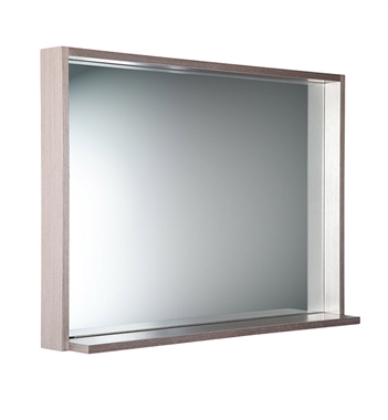 Fresca Allier 40" Mirror with Shelf in Gray Oak
