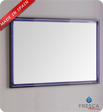 Fresca Platinum Due 47" Bathroom Mirror with LED Lighting in Glossy Cobalt