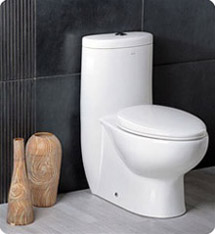 Fresca Delphinus One Piece Dual Flush Toilet with Soft Close Seat