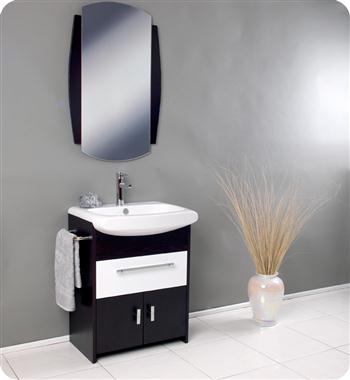 Fresca - Distinto - Bathroom Vanity w/ Large White Ceramic Sink - FVN3021WG