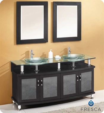 Fresca - Contento 60" - Bathroom Vanity w/ Tempered Glass Sink - FVN3310ES