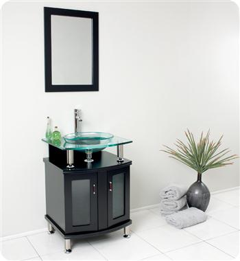 Fresca - Contento 24" - Bathroom Vanity w/ Tempered Glass Sink - FVN3312ES