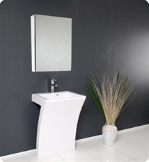 Fresca - Quadro - Pedestal Sink Bathroom Vanity - FVN5024WH