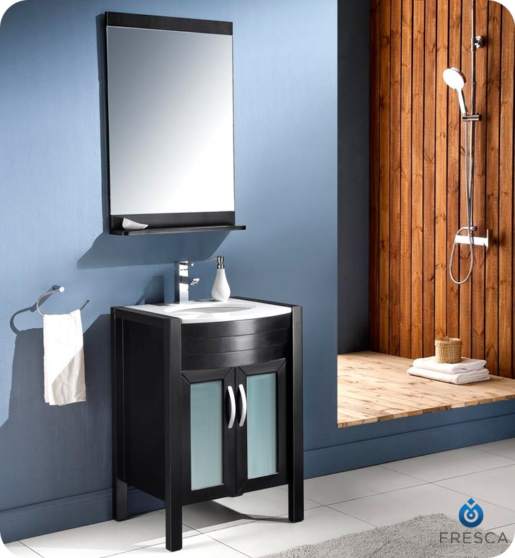 Bathroom Vanities Vanity Furniture Cabinets Rgm Discontinued Fresca Infinito 24 Modern Bathroom Vanity W Mirror Espresso