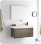 Fresca - Mezzo - (Gray Oak) Bathroom Vanity w/ Blum Storage System - FVN8010GO
