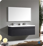 Fresca - Largo - (Black Wood) Double Sink Bathroom Vanity w/ Wavy Sink - FVN8040BW