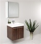 Fresca - Alto - (Walnut) Bathroom Vanity w/ Modern Faucet and Medicine Cabinet - FVN8058GW