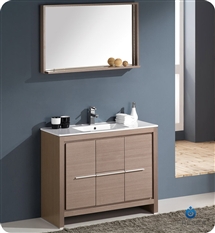 Fresca Allier 40" Modern Bathroom Vanity - Wenge