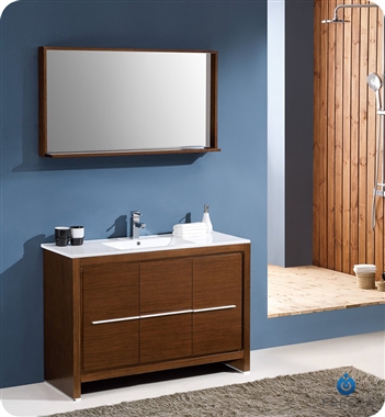 Fresca Allier 48" Modern Bathroom Vanity - Wenge