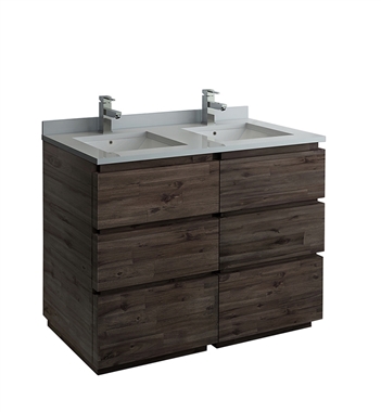 Fresca Formosa 46" Floor Standing Double Sink Modern Bathroom Cabinet