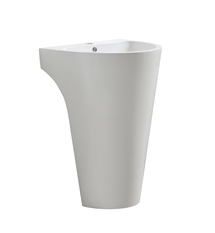 Fresca Parma 24" White Pedestal Sink