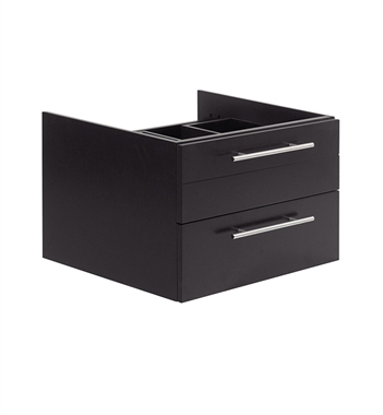 Fresca Lucera 24" Espresso Wall Hung Vessel Sink Modern Bathroom Cabinet