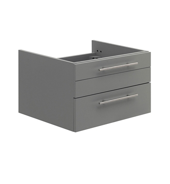 Fresca Lucera 24" Gray Wall Hung Undermount Sink Modern Bathroom Cabinet