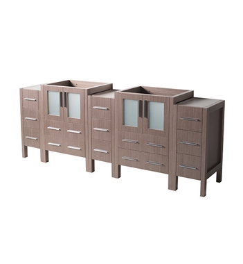 Fresca Torino 84" Gray Oak Modern Bathroom Cabinets