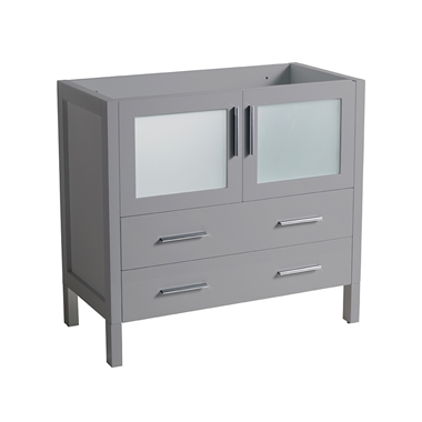 Fresca Torino 36" Grey Modern Bathroom Cabinet