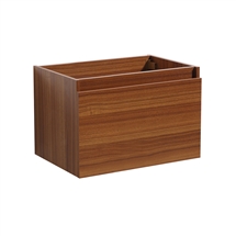 Fresca Mezzo 30" Teak Wall Hung Modern Bathroom Cabinet