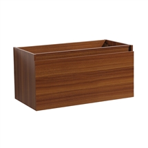 Fresca Mezzo 36" Teak Wall Hung Modern Bathroom Cabinet