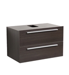 Fresca Medio 32" Gray Oak Modern Bathroom Cabinet