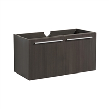 Fresca Vista 30" Gray Oak Wall Hung Modern Bathroom Cabinet