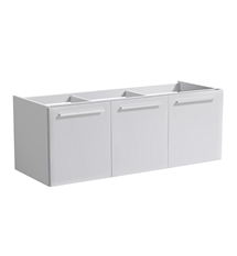 Fresca Vista 48" White Modern Double Sink Bathroom Vanity