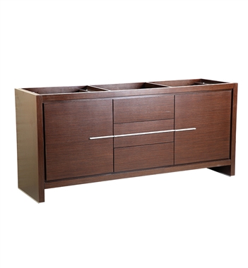 Fresca Allier 72" Wenge Brown Modern Double Sink Bathroom Cabinet