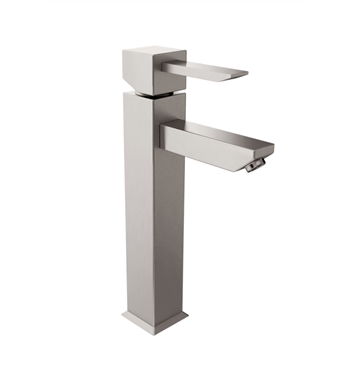 Fresca Versa Single Hole Vessel Mount Bathroom Vanity Faucet in Brushed Nickel