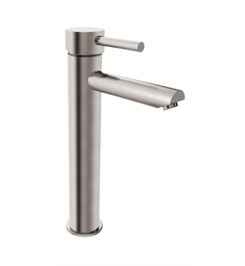 Fresca Tolerus Single Hole Vessel Mount Bathroom Faucet in Brushed Nickel