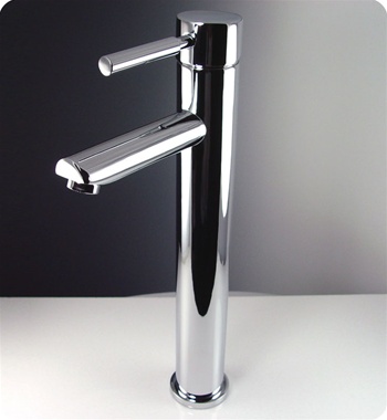 Fresca Tolerus Single Hole Vessel Mount Bathroom Faucet in Chrome