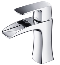 Fresca Fortore Single Hole Mount Bathroom Faucet in Chrome