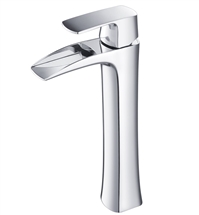 Fresca Fortore Single Hole Vessel Mount Bathroom Faucet in Chrome