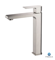Fresca Allaro Single Hole Vessel Mount Bathroom Faucet in Brushed Nickel