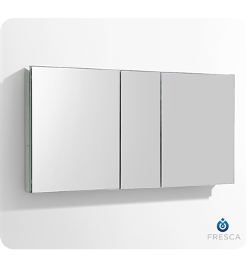 Fresca 49" Wide x 26" Tall Bathroom Medicine Cabinet with Mirrors