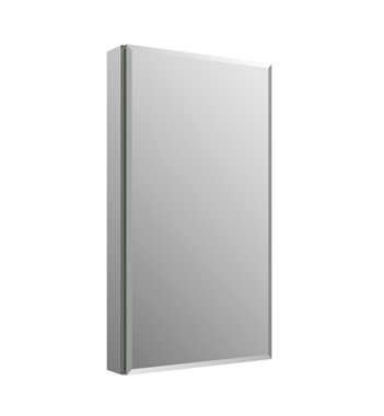 Fresca 20" Wide x 36" Tall Bathroom Medicine Cabinet w/ Mirrors, Beveled Edge