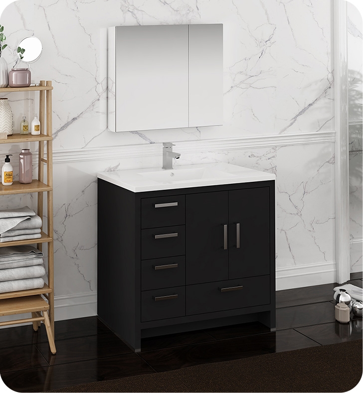 Bathroom Vanities Vanity Furniture Cabinets Rgm Distribution - Dark Grey Bathroom Sink Cabinets